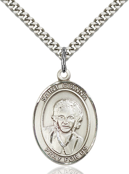 Sterling Silver St. Gianna Pendant