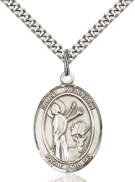 Sterling Silver St. Kenneth Pendant