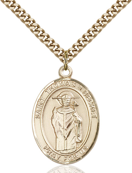 Gold-Filled St. Thomas A Becket Pendant
