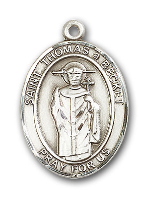 Sterling Silver St. Thomas A Becket Pendant