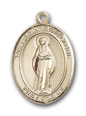 Gold-Filled Virgin of the Globe Pendant