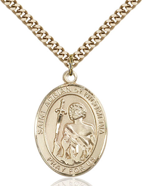 Gold-Filled St. Adrian of Nicomedia Pendant