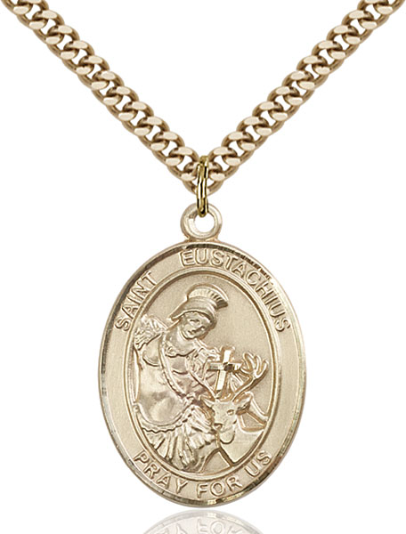 Gold-Filled St. Eustachius Pendant