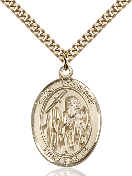 Gold-Filled St. Polycarp of Smyrna Pendant