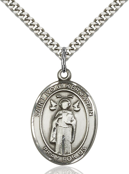 Sterling Silver St. Ivo Pendant