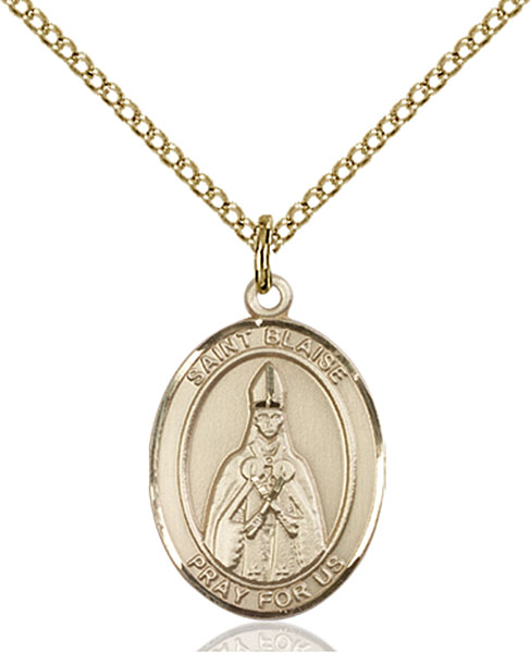 Gold-Filled St. Blaise Pendant