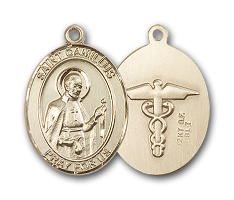 Gold-Filled St. Camillus of Lellis Nurse Pendant