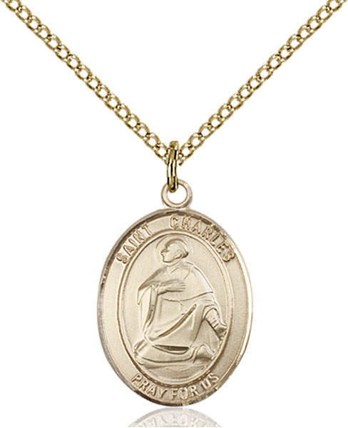 Gold-Filled St. Charles Borromeo Pendant