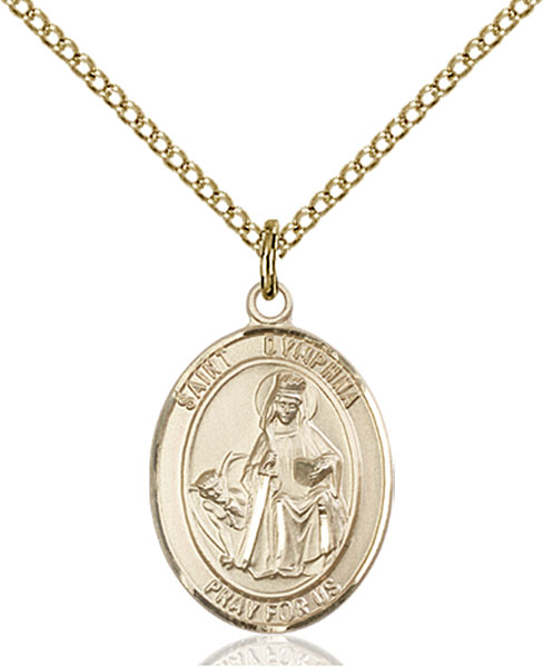 Gold-Filled St. Dymphna Pendant
