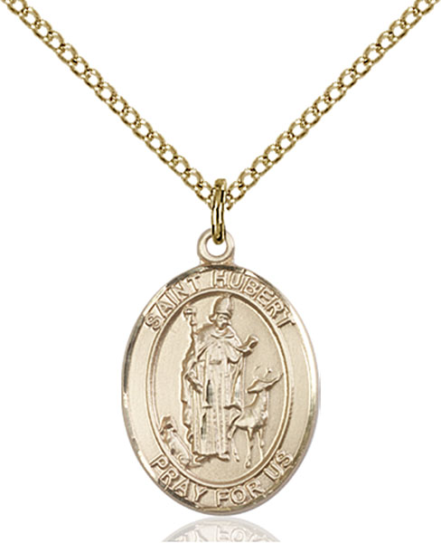 Gold-Filled St. Hubert of Liege Pendant