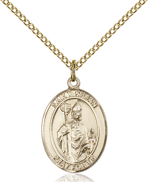 Gold-Filled St. Kilian Pendant