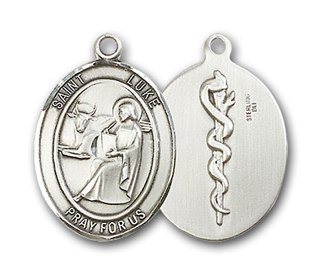 Sterling Silver St. Luke the Apostle Doctor Pend