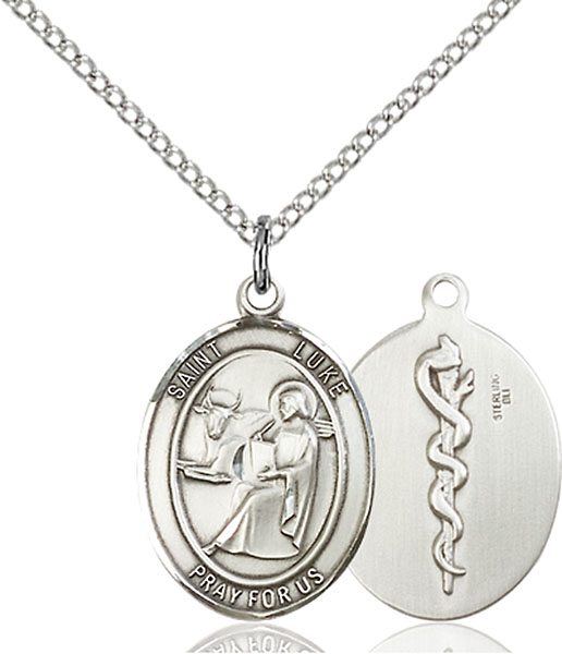 Sterling Silver St. Luke the Apostle Doctor Pend