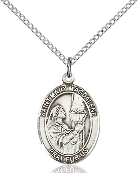 Sterling Silver St. Mary Magdalene Pendant