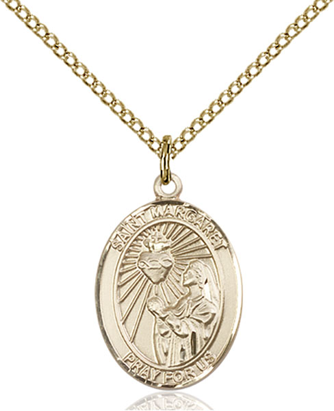 Gold-Filled St. Margaret Mary Alacoque Pendant