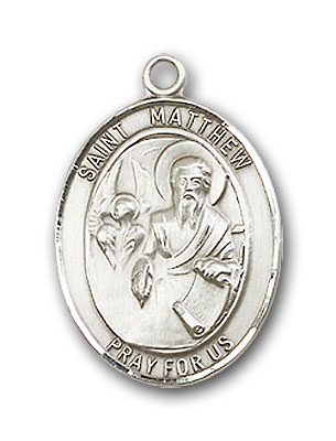 Sterling Silver St. Matthew the Apostle Pendant