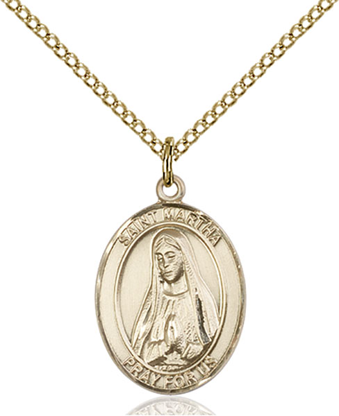 Gold-Filled St. Martha Pendant