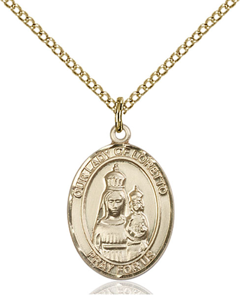 Gold-Filled Our Lady of Loretto Pendant