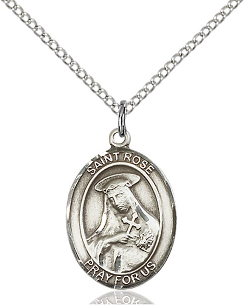 Sterling Silver St. Rose of Lima Pendant