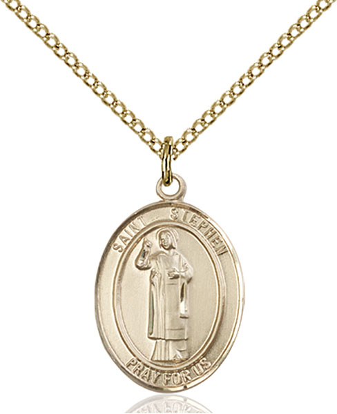 Gold-Filled St. Stephen the Martyr Pendant