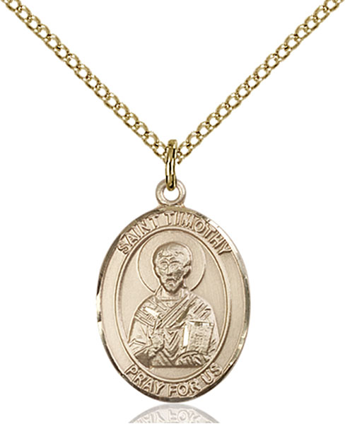 Gold-Filled St. Timothy Pendant