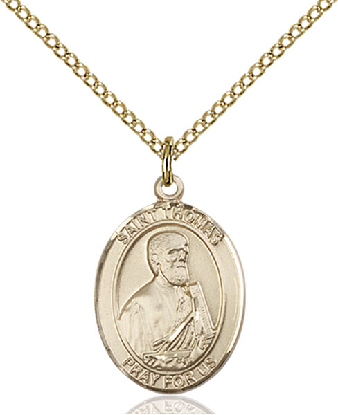 Gold-Filled St. Thomas the Apostle Pendant