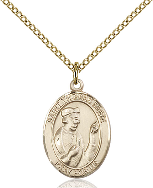 Gold-Filled St. Thomas More Pendant