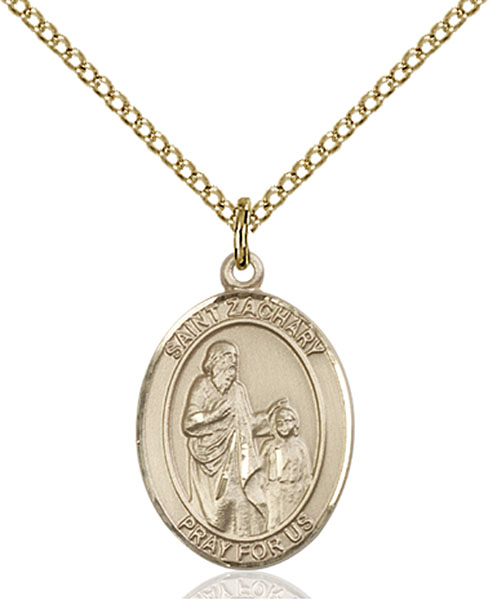 Gold-Filled St. Zachary Pendant