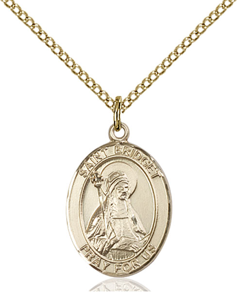 Gold-Filled St. Bridget of Sweden Pendant