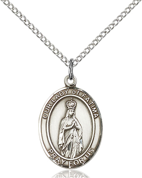 Sterling Silver Our Lady of Fatima Pendant