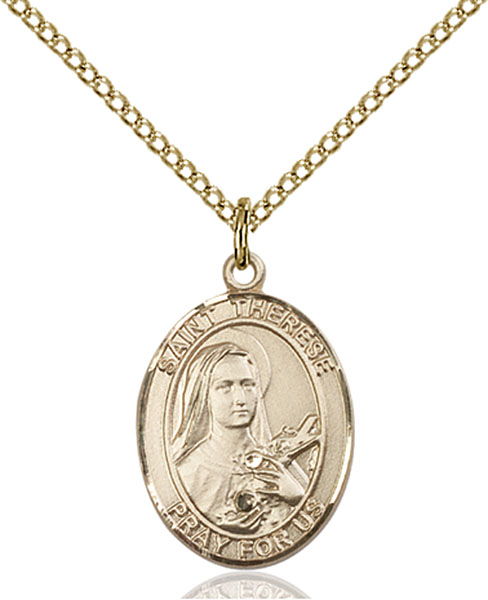 Gold-Filled St. Therese of Lisieux Pendant