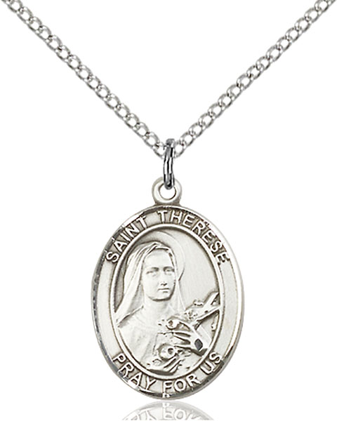 Sterling Silver St. Therese of Lisieux Pendant