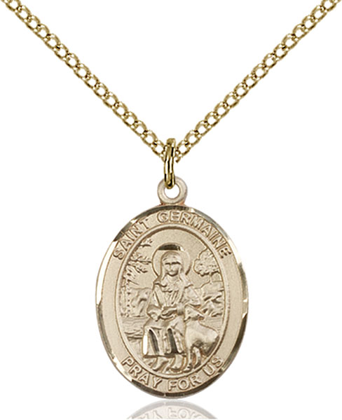 Gold-Filled St. Germaine Cousin Pendant