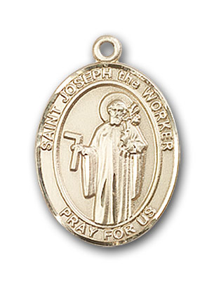 Gold-Filled St. Joseph The Worker Pendant