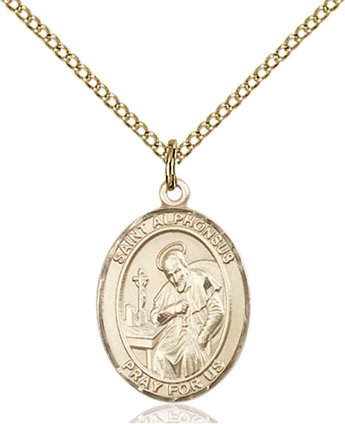 Gold-Filled St. Alphonsus Pendant