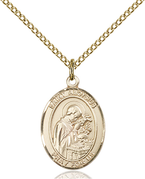 Gold-Filled St. Aloysius Gonzaga Pendant