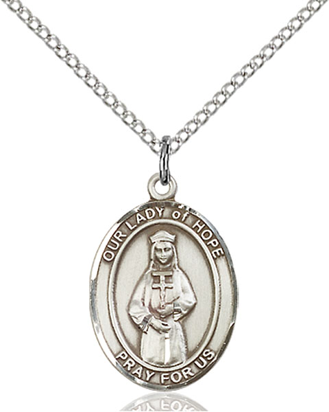 Sterling Silver Our Lady of Hope Pendant