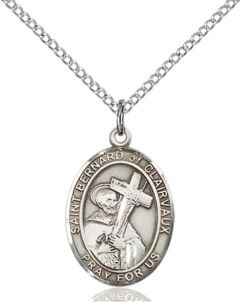 Sterling Silver St. Bernard of Clairvaux Pendant