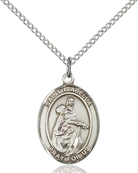 Sterling Silver St. Isabella of Portugal Pendant