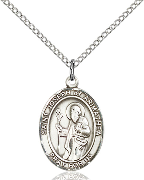 Sterling Silver St. Joseph of Arimathea Pendant