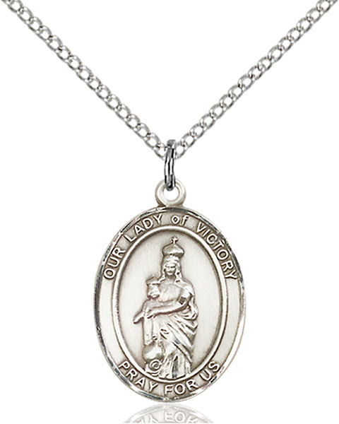 Sterling Silver Our Lady of Victory Pendant
