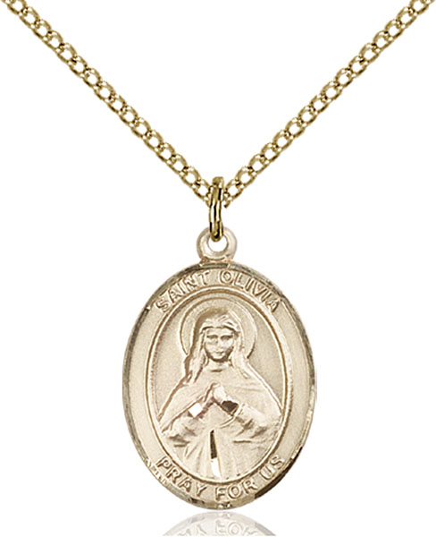 Gold-Filled St. Olivia Pendant
