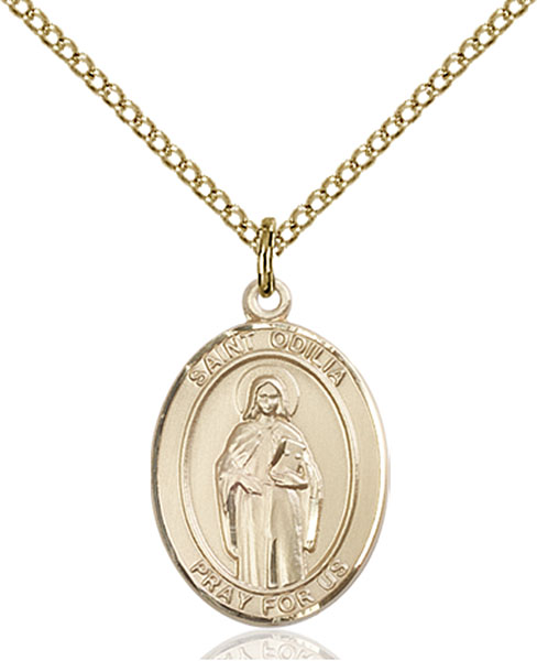 Gold-Filled St. Odilia Pendant