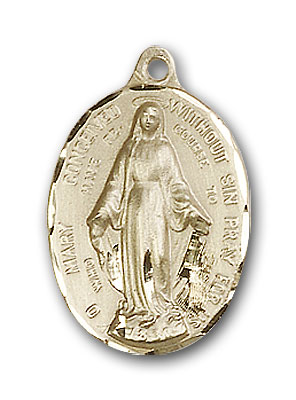 Gold-Filled Immaculate Conception Pendant