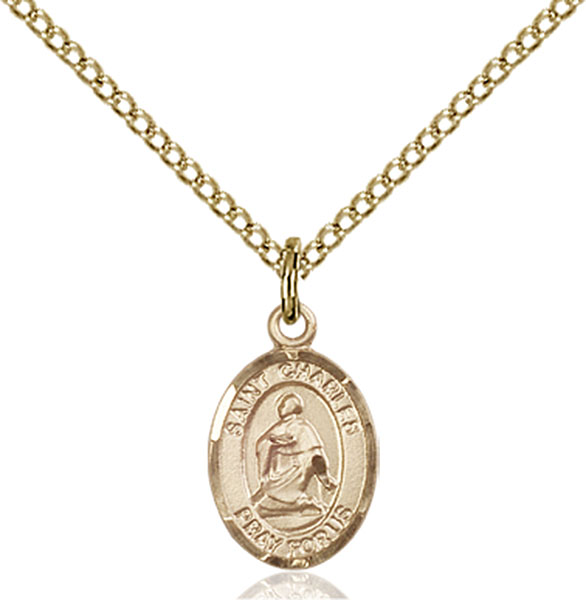 Gold-Filled St. Charles Borromeo Pendant