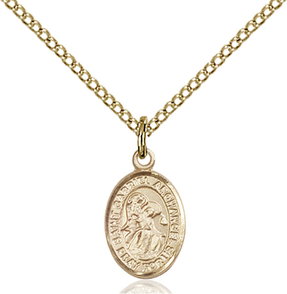 Gold-Filled St. Gabriel the Archangel Pendant