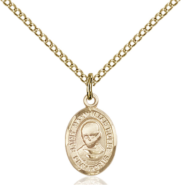 Gold-Filled St. Maximilian Kolbe Pendant