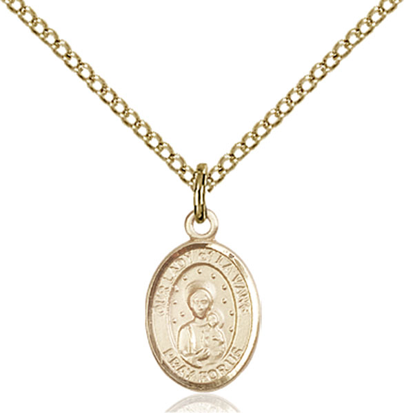 Gold-Filled Our Lady of La Vang Pendant