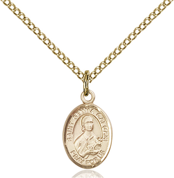 Gold-Filled St. Gemma Galgani Pendant