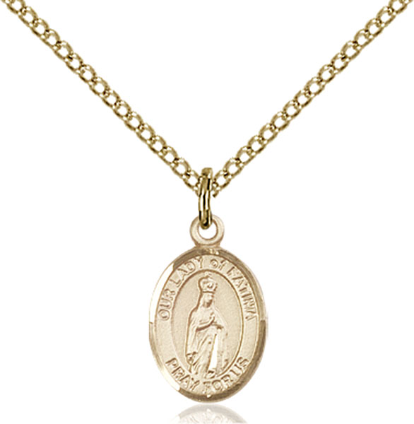 Gold-Filled Our Lady of Fatima Pendant
